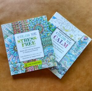 ZEN Coloring Book Bundle - Mandala, Stress-Free, Calm Designs - NWOT